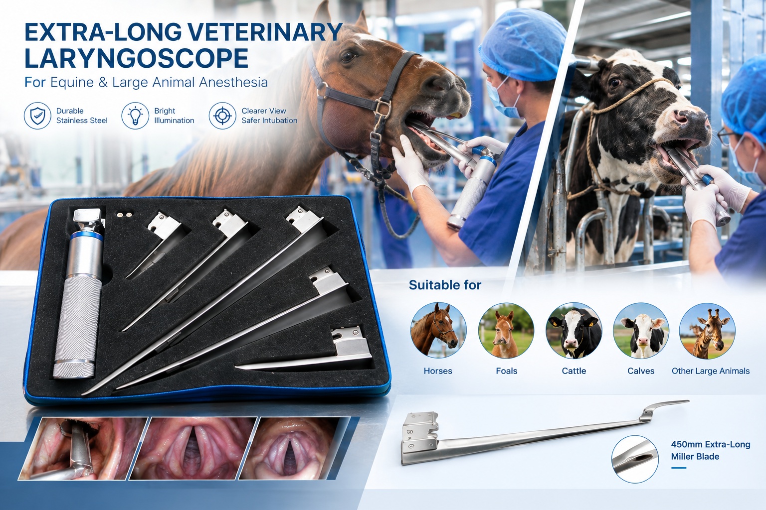 animal laryngoscope for horses and cattle wholesales supplier animal laryngoscope for horses and cattle wholesales supplier