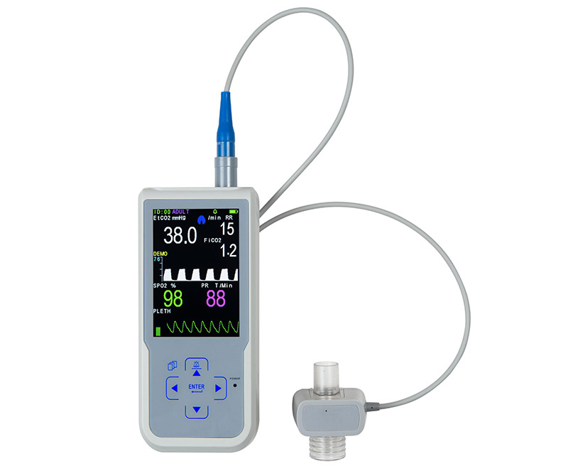 WMV650E Veterinary SPO2 ETCO2 Monitor
