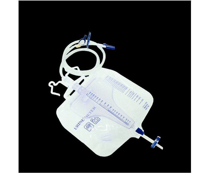 Urine meter drainage bag (double chambers)