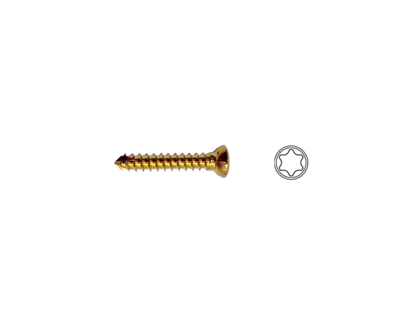 1.5mm Cortex Screw Self-tapping，T6 Torx Matching with ALPS 5/6.5 and TTA System