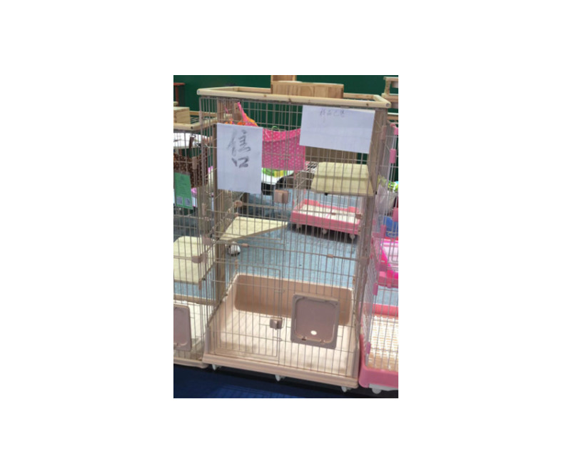 New bottom support solid wood cat cage