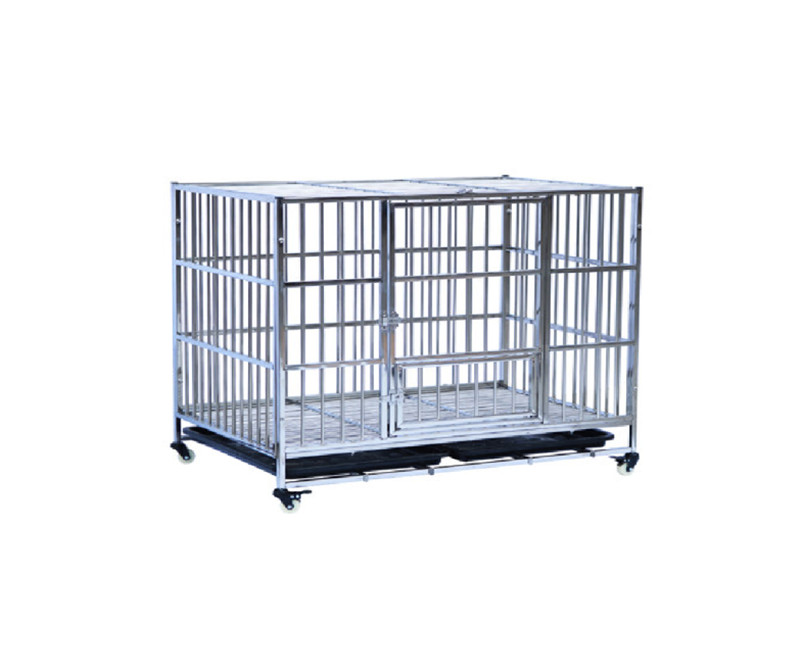 Stainless steel dog cage