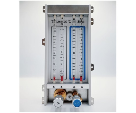 Flowmeter O₂ N₂O Four tube Flowmeter O₂ N₂O Four tube