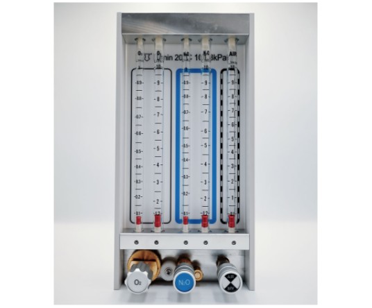 Flowmeter O₂ N₂O AIR Five tube Flowmeter O₂ N₂O AIR Five tube