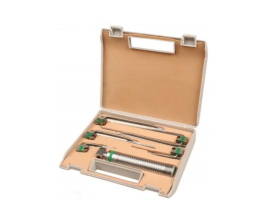 WMV-NJ800E  Fiber Optic Miller Laryngoscope (Set of 5 Blades)